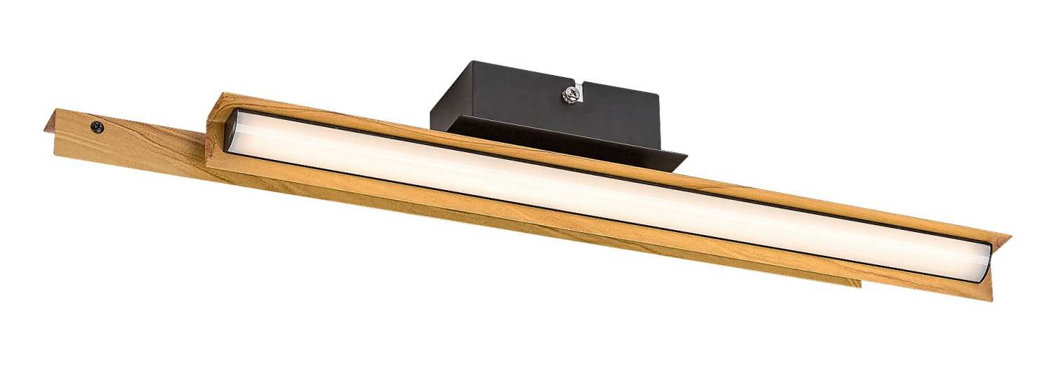 лед плафониера с дърво за хол,кухня,спалня Remiel/Rabalux