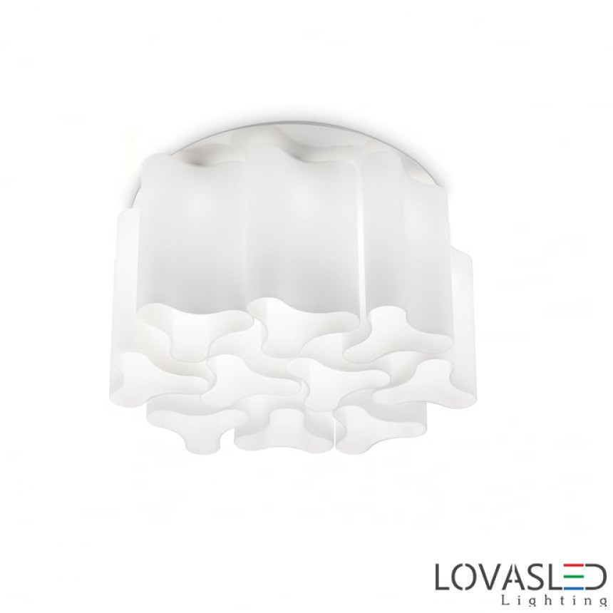 елегантна плафониера от стъкло Compo/Ideal Lux