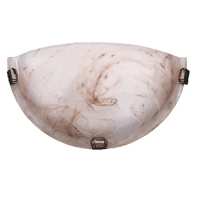 Art.No.3053- аплик за стена с кафяво стъкло Alabastro от 