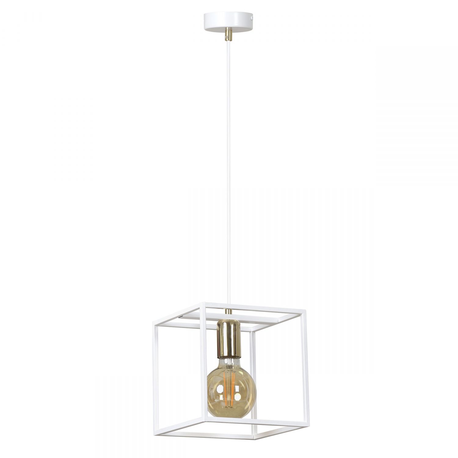 модерен полилей бял за трапезария Karmen, Emibig