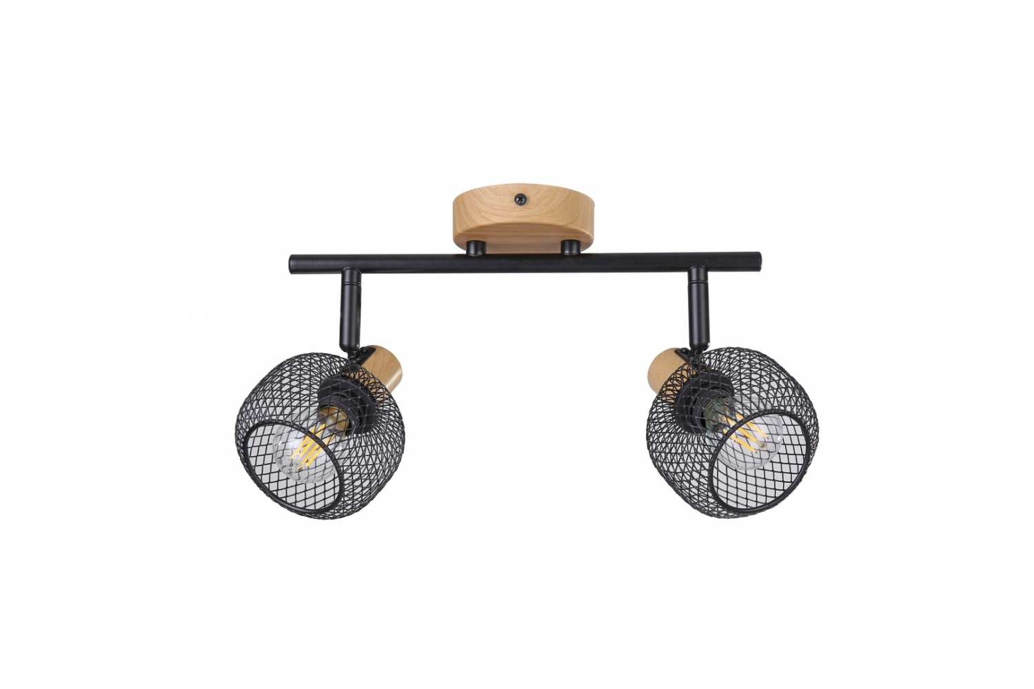 спот с дърво Grendel/Rabalux