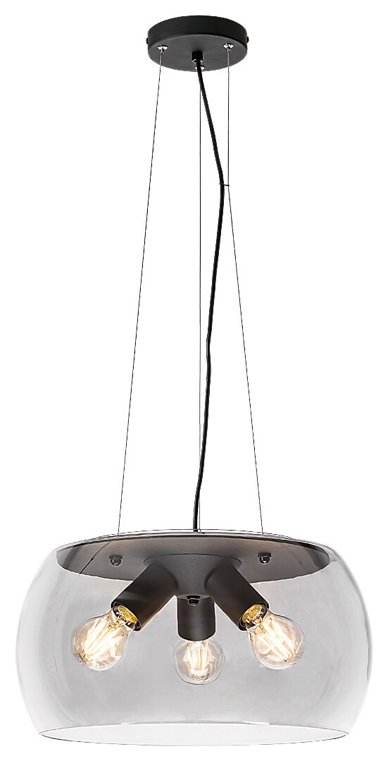 полилей модерен черен за хол,трапезария Ursula/Rabalux