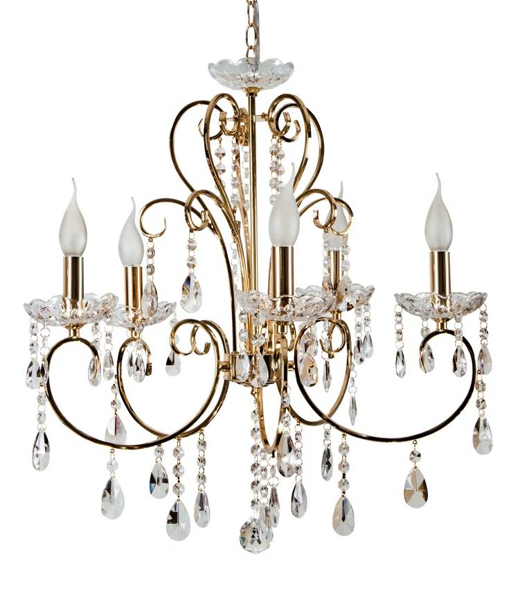 полилей кристален  злато за спалня Aurora/Candellux