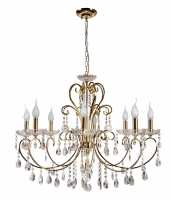 Art.No.38-98644- полилей кристален злато голям за хол Aurora/Candellux от 