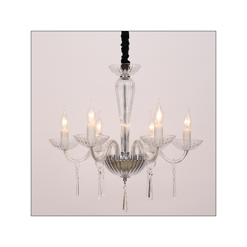 евтин кристален полилей за хол Violet/Aca lighting