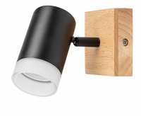 Art.No.73121- аплик дърво черен за спалня Toras/Rabalux от 