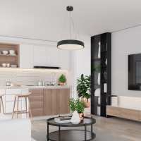 Art.No.71039- полилей  лед черен за хол,спалня,кухня Tesia/Rabalux от 