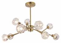 Art.No.5395- полилей за всекидневна трапезария злато кристал Kassia/Rabalux от 