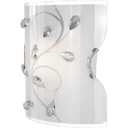 аплик осветление с кристали BURGUNDY