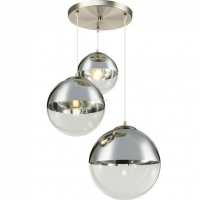 Art.No.15851-3- модерен полилей от матиран хром за хол   Varus/Globo от 