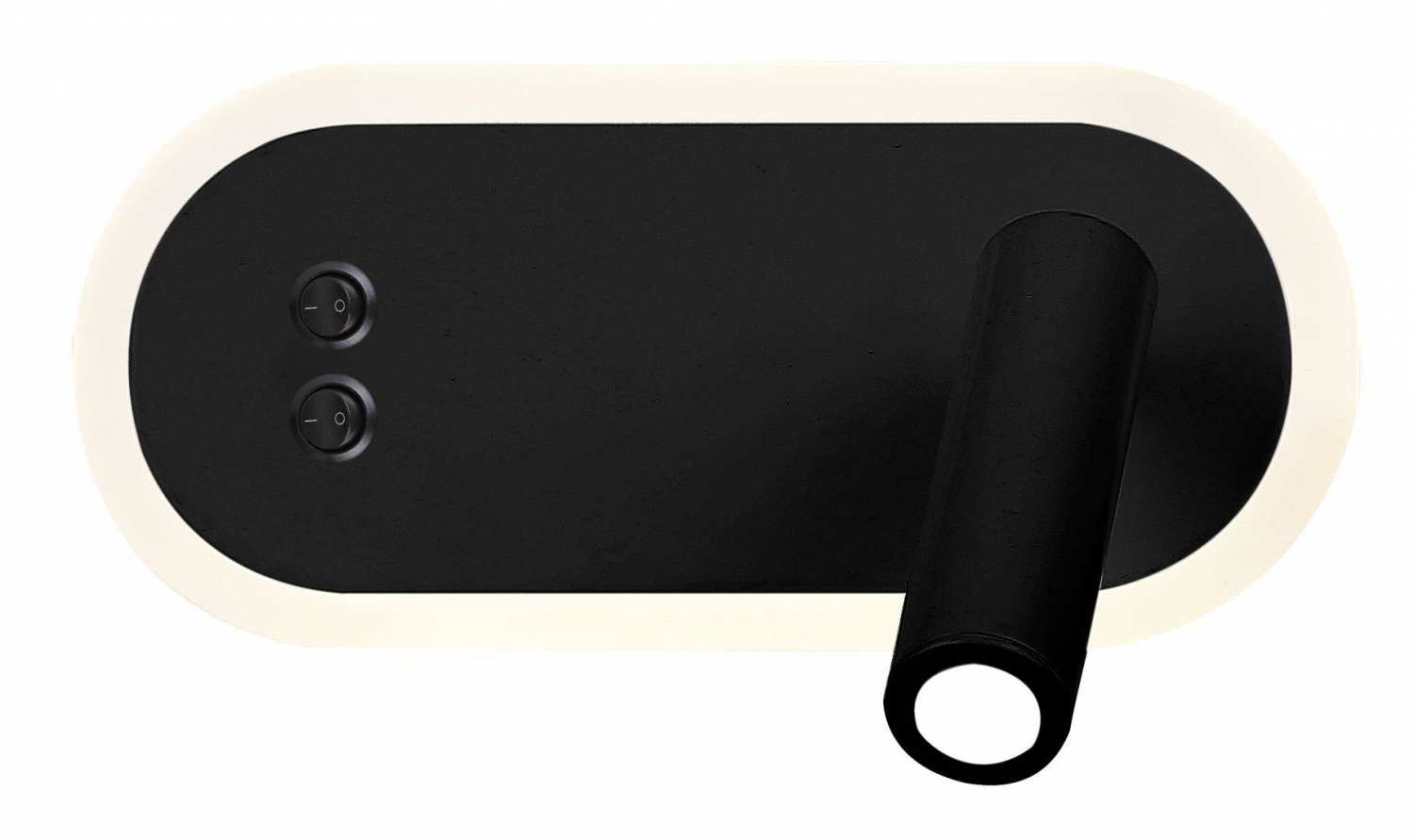 лед аплик с ключ черен модерен Miracle/Candellux