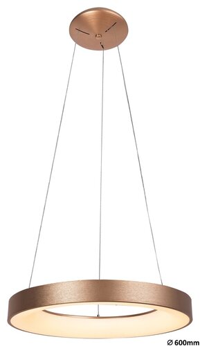 лед полилей за всекидневна,трапезария 60 см,златен Carmella/Rabalux