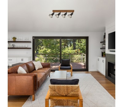 спот насочено осветление с дърво Zeus/Rabalux