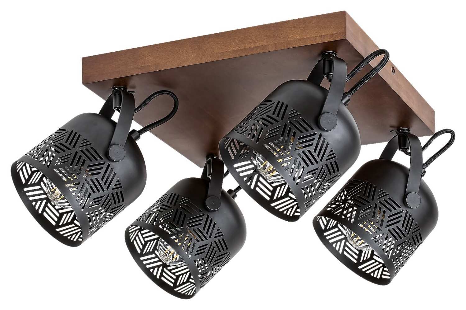 спот плафониера с дърво Rotem/Rabalux