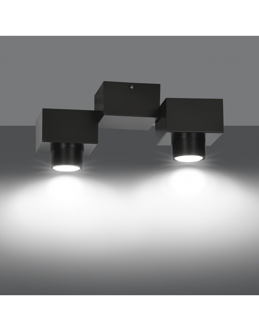 плафонира за спалня черна Optix