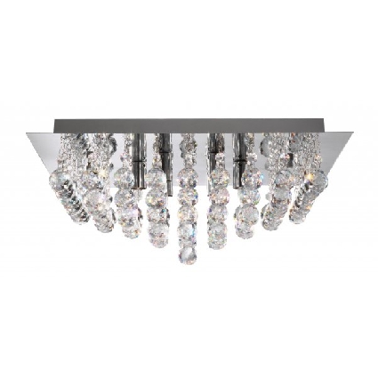 плафониера квадратна с кристали  HANNA