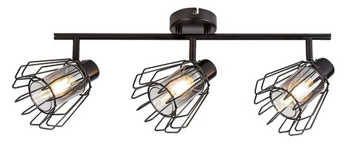  спот индустриален стил,черен Emerencia/Rabalux