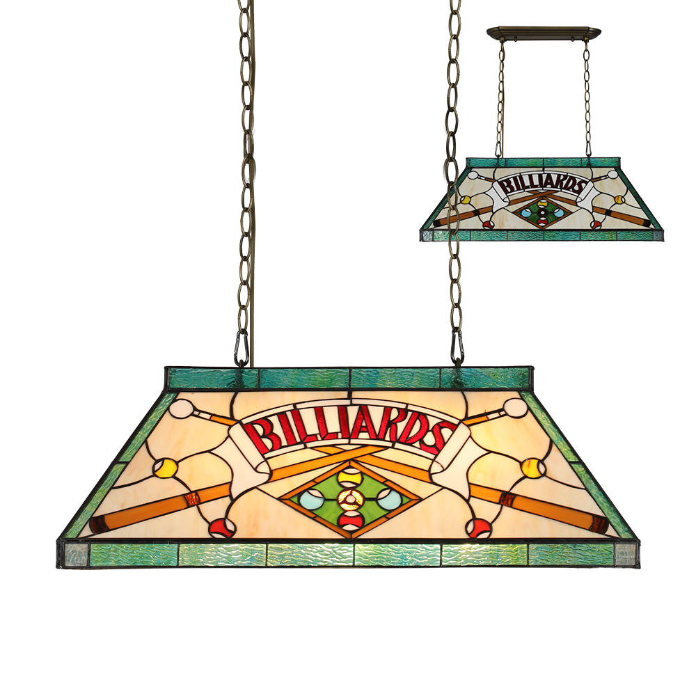 винтидж полилей за кухня,билярд Tiffany/Luxera