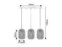 Art.No.74016- нощна лампа от ратан Alinafe/Rabalux от 