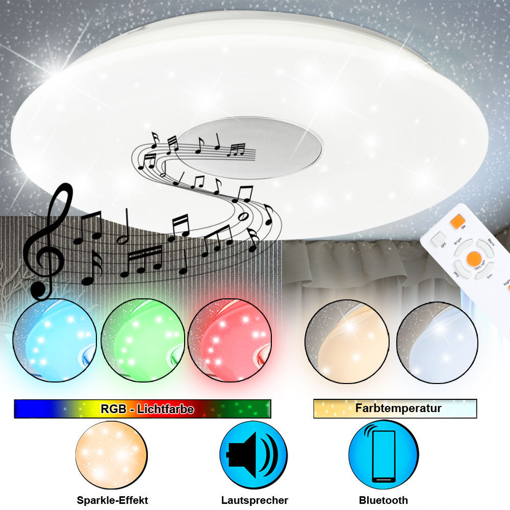 LED плафониера с музика Nicole