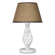 нощна лампа с кафяв абажур Атлас