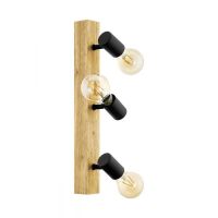 Art.No.98113- спот индустриален с дърво за кухня Townshend3/Eglo от 