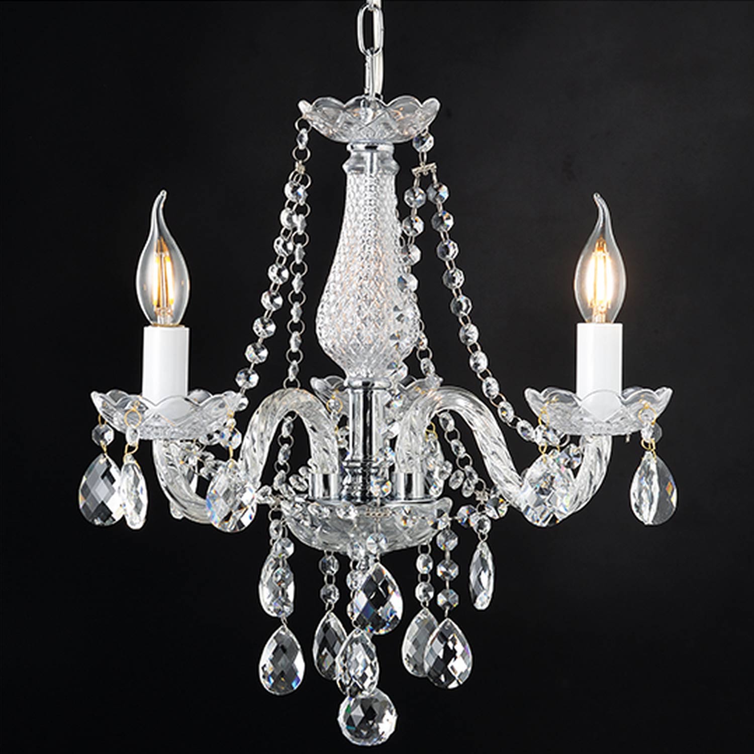 евтин кристален полилей за спалня,хол Gladiolo/Aca lighting