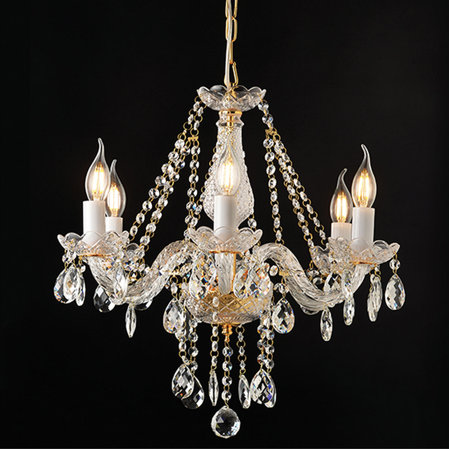 полилей от кристал за трапезария Gladiolo/Aca lighting