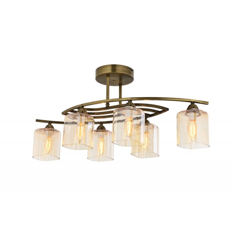 античен полилей със стъкла Avonni/1374