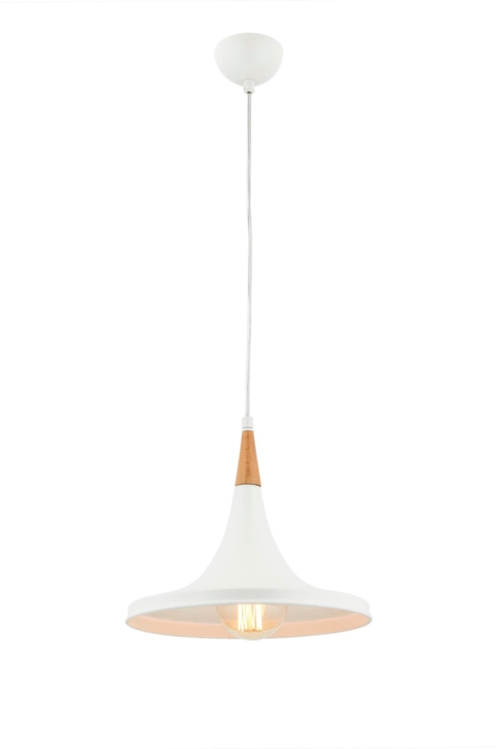 бял полилей с дърво за кухня 4100