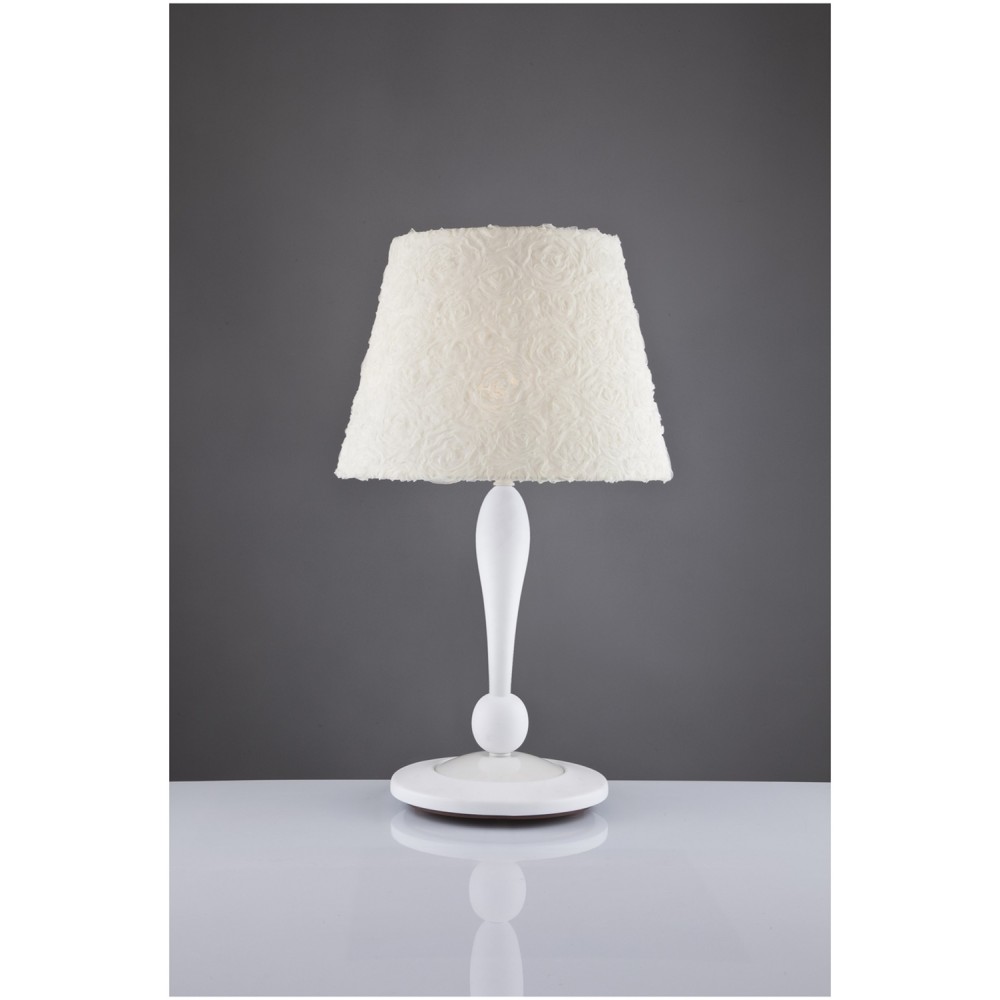 антична настолна лампа в бяло 9046